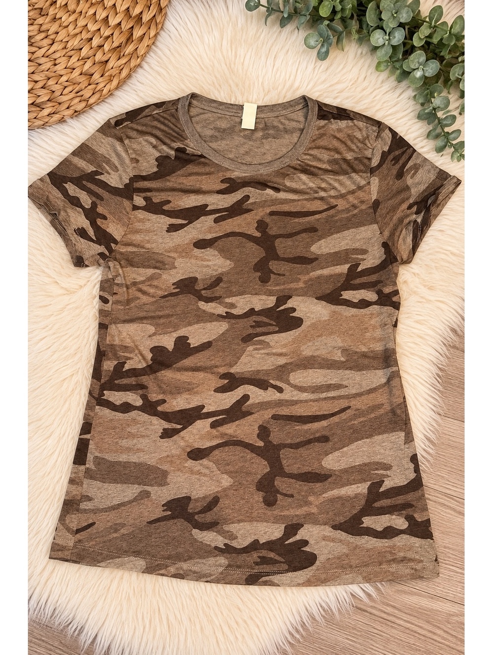 Camouflage Pattern Short Sleeve T-Shirt XL